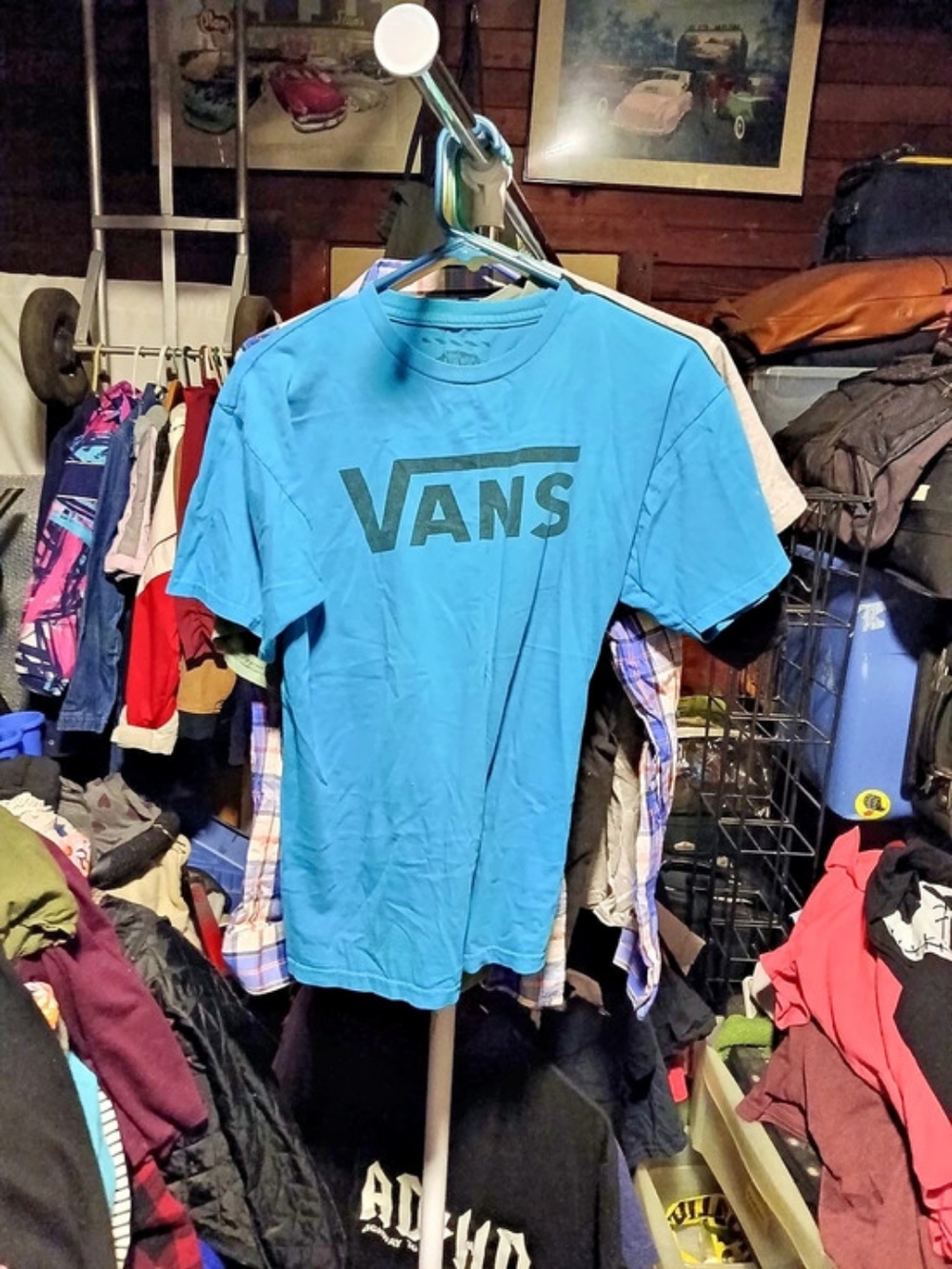 Vans Classic Logo T-Shirt Short Sleeve Tee Blue